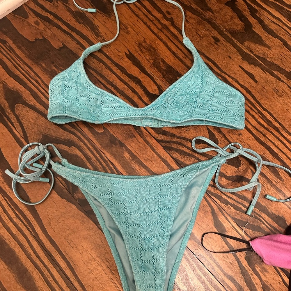 Triangl Swimwear Teal Bikini Set